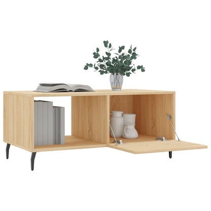 Salontafel 90x50x40 cm bewerkt hout sonoma eikenkleurig