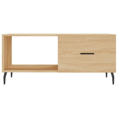 Salontafel 90x50x40 cm bewerkt hout sonoma eikenkleurig