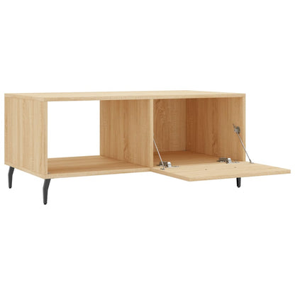 Salontafel 90x50x40 cm bewerkt hout sonoma eikenkleurig