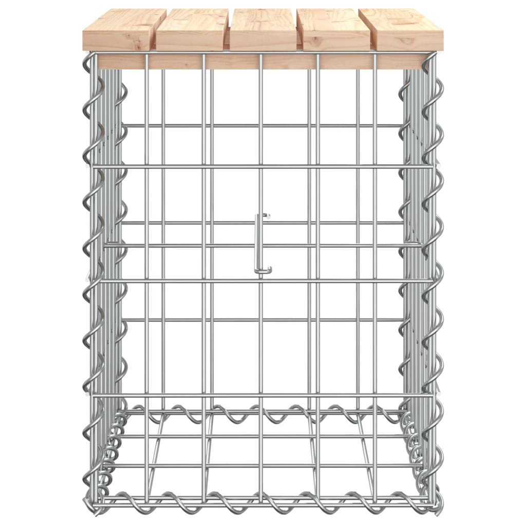 Tuinbank Schanskorfontwerp Massief Grenenhout 33 x 31 x 42 cm Natuurlijk grenenhout