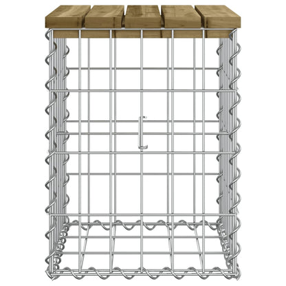 Tuinbank Schanskorfontwerp Geïmpregneerd Grenenhout 33 x 31 x 42 cm Donkerbruin