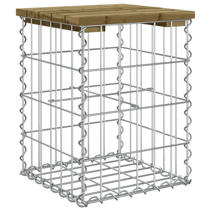Tuinbank Schanskorfontwerp Geïmpregneerd Grenenhout 33 x 31 x 42 cm Donkerbruin