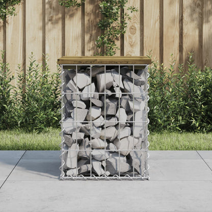 Tuinbank Schanskorfontwerp Geïmpregneerd Grenenhout 33 x 31 x 42 cm Donkerbruin