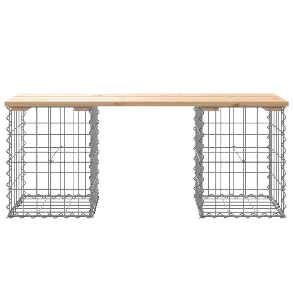 Tuinbank Schanskorfontwerp Massief Grenenhout 103 x 31 x 42 cm Natuurlijk grenenhout