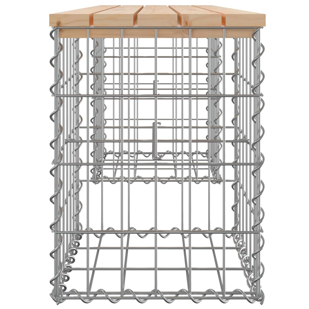 Tuinbank Schanskorfontwerp Massief Grenenhout 103 x 31 x 42 cm Natuurlijk grenenhout