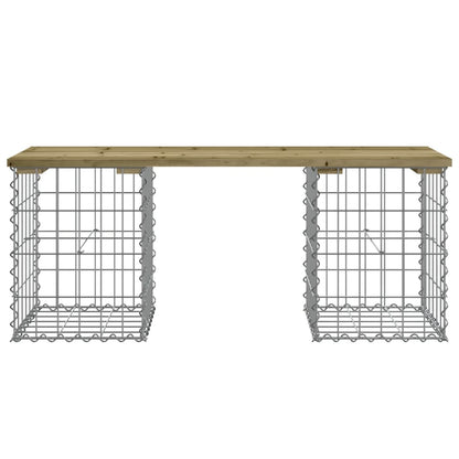 Tuinbank Schanskorfontwerp Geïmpregneerd Hout 103 x 31 x 42 cm Donkerbruin