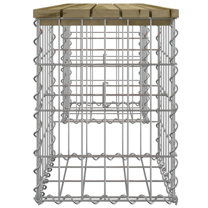 Tuinbank Schanskorfontwerp Geïmpregneerd Hout 103 x 31 x 42 cm Donkerbruin
