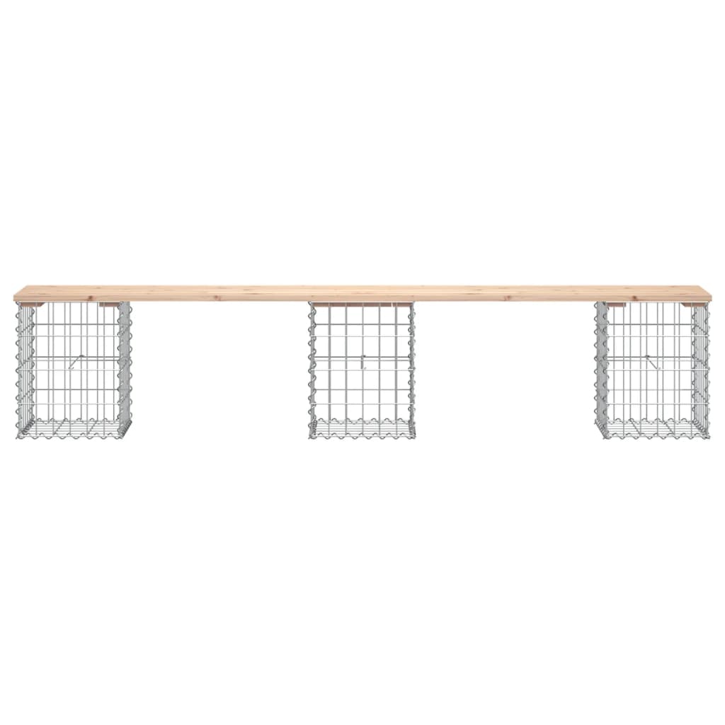 Tuinbank Schanskorfontwerp Massief Grenenhout 203 x 31 x 42 cm Natuurlijk grenenhout