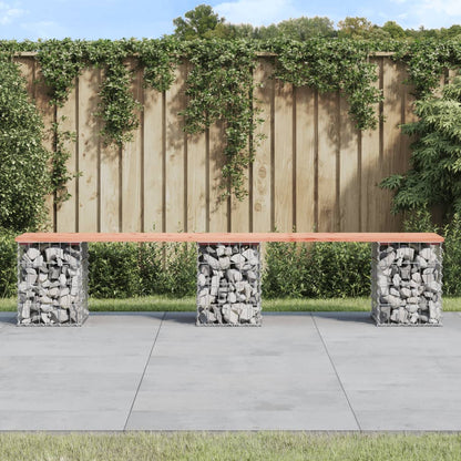 Tuinbank Schanskorfontwerp Massief Douglashout 203 x 31 x 42 cm Natuurlijk douglashout
