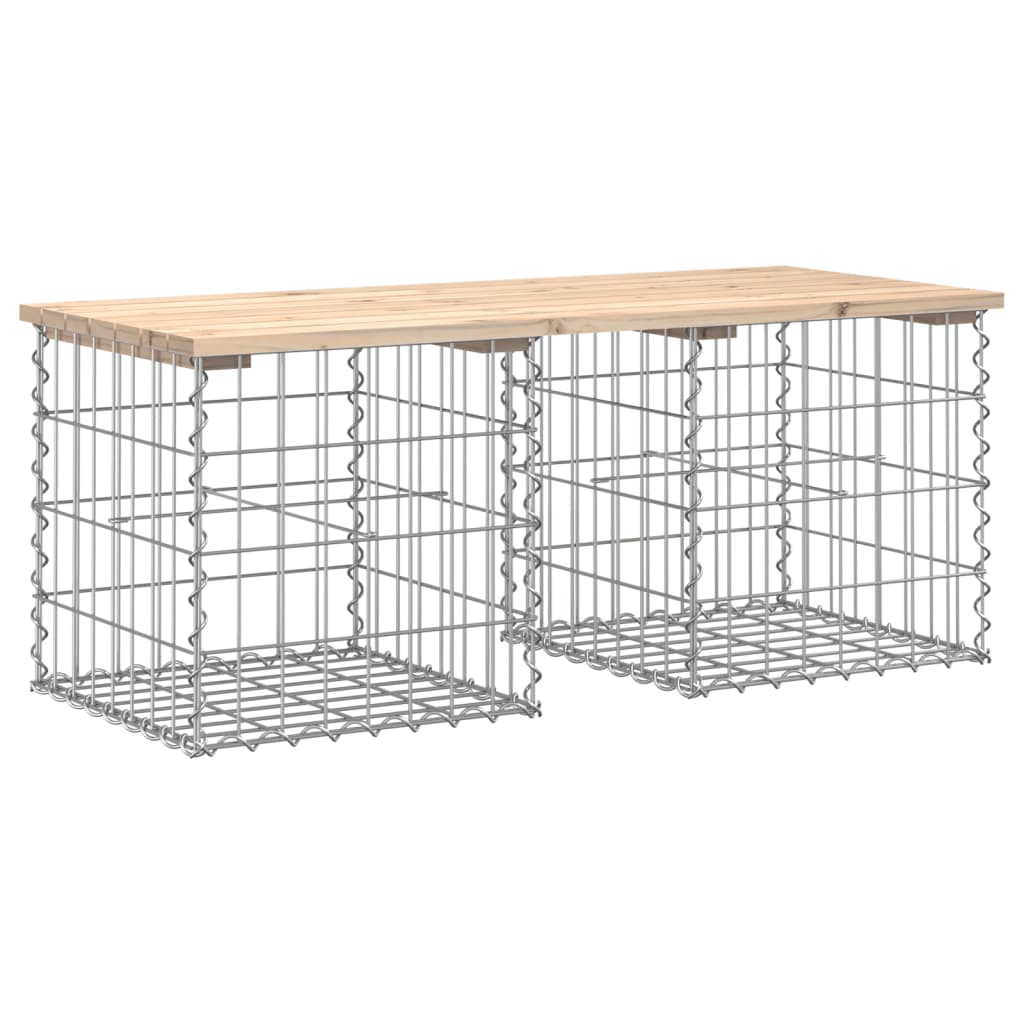 Tuinbank Schanskorfontwerp 103X44X42 Cm Massief Grenenhout 44 x 103 x 42 cm Natuurlijk grenenhout