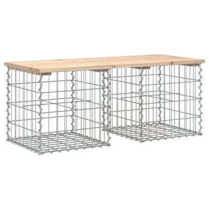 Tuinbank Schanskorfontwerp 103X44X42 Cm Massief Grenenhout 44 x 103 x 42 cm Natuurlijk grenenhout