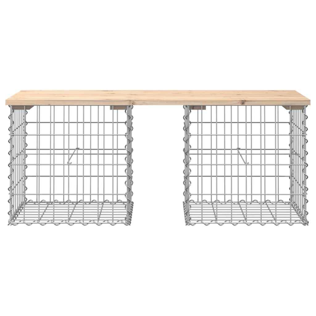 Tuinbank Schanskorfontwerp 103X44X42 Cm Massief Grenenhout 44 x 103 x 42 cm Natuurlijk grenenhout