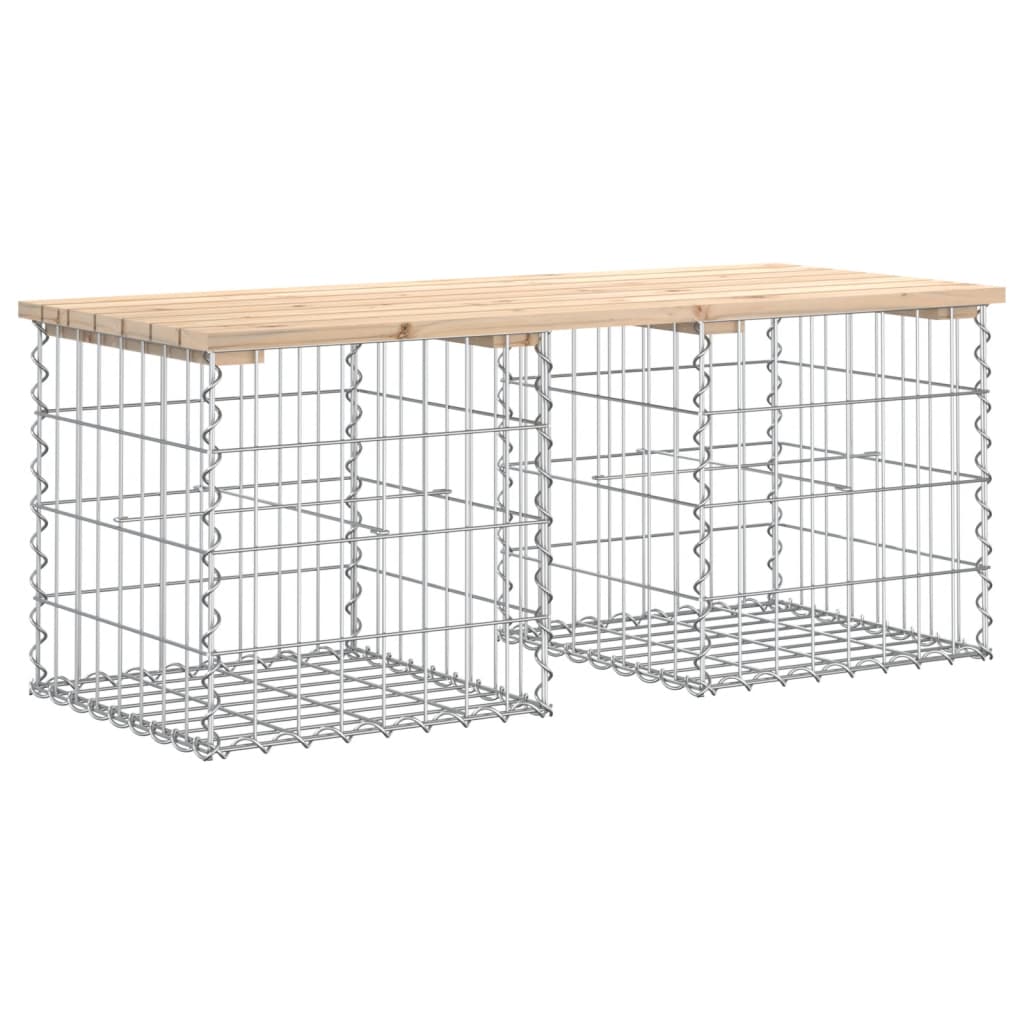 Tuinbank Schanskorfontwerp 103X44X42 Cm Massief Grenenhout 44 x 103 x 42 cm Natuurlijk grenenhout