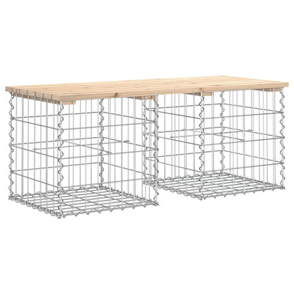 Tuinbank Schanskorfontwerp 103X44X42 Cm Massief Grenenhout 44 x 103 x 42 cm Natuurlijk grenenhout
