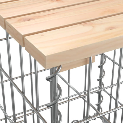 Tuinbank Schanskorfontwerp 103X44X42 Cm Massief Grenenhout 44 x 103 x 42 cm Natuurlijk grenenhout