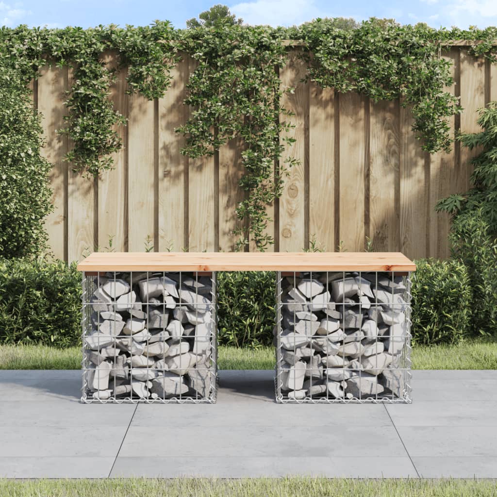 Tuinbank Schanskorfontwerp 103X44X42 Cm Massief Grenenhout 44 x 103 x 42 cm Natuurlijk grenenhout