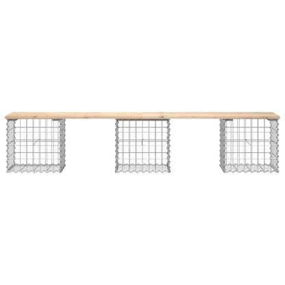 Tuinbank Schanskorfontwerp Massief Grenenhout 203 x 44 x 42 cm Natuurlijk grenenhout