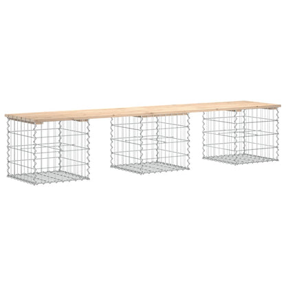 Tuinbank Schanskorfontwerp Massief Grenenhout 203 x 44 x 42 cm Natuurlijk grenenhout