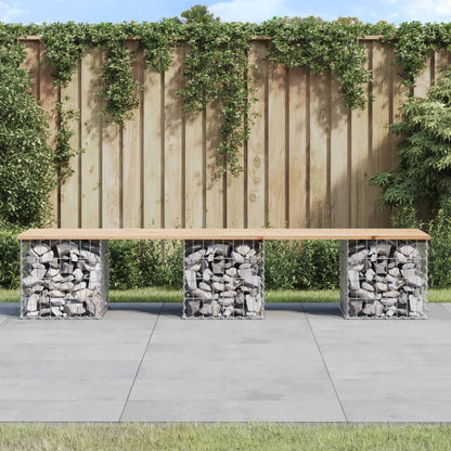 Tuinbank Schanskorfontwerp Massief Grenenhout 203 x 44 x 42 cm Natuurlijk grenenhout
