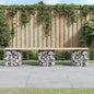 Tuinbank Schanskorfontwerp Massief Grenenhout 203 x 44 x 42 cm Natuurlijk grenenhout