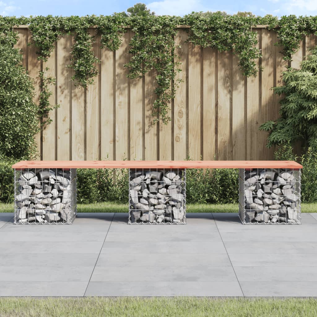 Tuinbank Schanskorfontwerp Massief Douglashout Natuurlijk Douglashout 3 203 x 44 x 42 cm