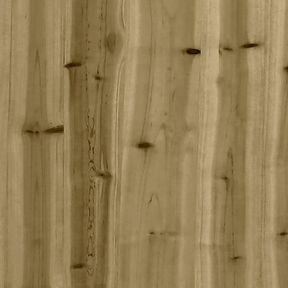 Tuinbank Schanskorfontwerp Geïmpregneerd Hout 203 x 44 x 42 cm Donkerbruin