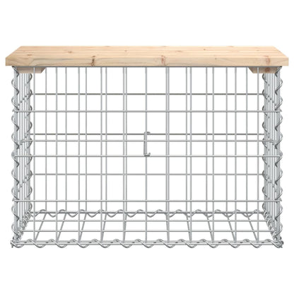 Tuinbank Schanskorfontwerp Massief Grenenhout 63 x 31,5 x 42 cm Natuurlijk grenenhout