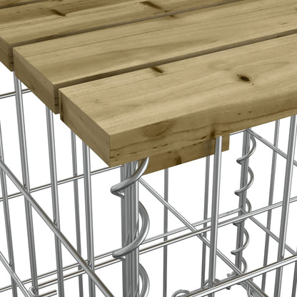Tuinbank Schanskorfontwerp Geïmpregneerd Hout 63 x 31,5 x 42 cm Donkerbruin