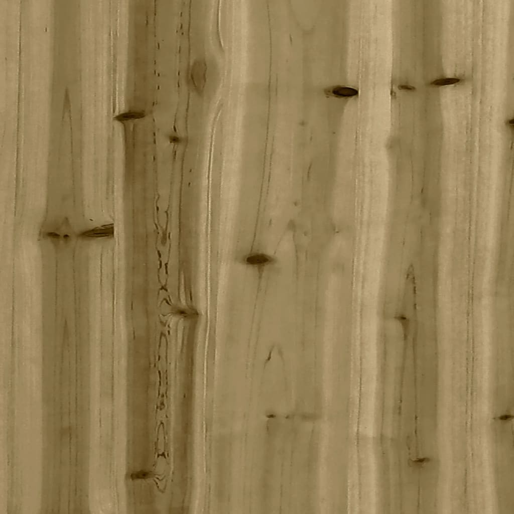 Tuinbank Schanskorfontwerp Geïmpregneerd Hout 63 x 31,5 x 42 cm Donkerbruin