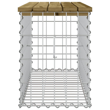 Tuinbank Schanskorfontwerp Geïmpregneerd Hout 83 x 31,5 x 42 cm Donkerbruin