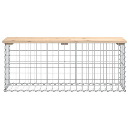 Tuinbank Schanskorfontwerp Massief Grenenhout 103 x 31,5 x 42 cm Natuurlijk grenenhout