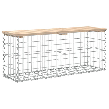 Tuinbank Schanskorfontwerp Massief Grenenhout 103 x 31,5 x 42 cm Natuurlijk grenenhout