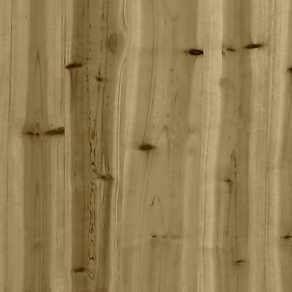 Tuinbank Schanskorfontwerp Geïmpregneerd Hout 103 x 31,5 x 42 cm Donkerbruin