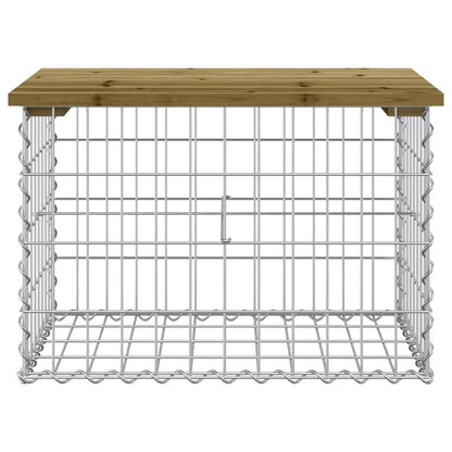 Tuinbank Schanskorfontwerp Geïmpregneerd Grenenhout 63 x 44 x 42 cm Donkerbruin