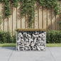 Tuinbank Schanskorfontwerp Geïmpregneerd Grenenhout 63 x 44 x 42 cm Donkerbruin