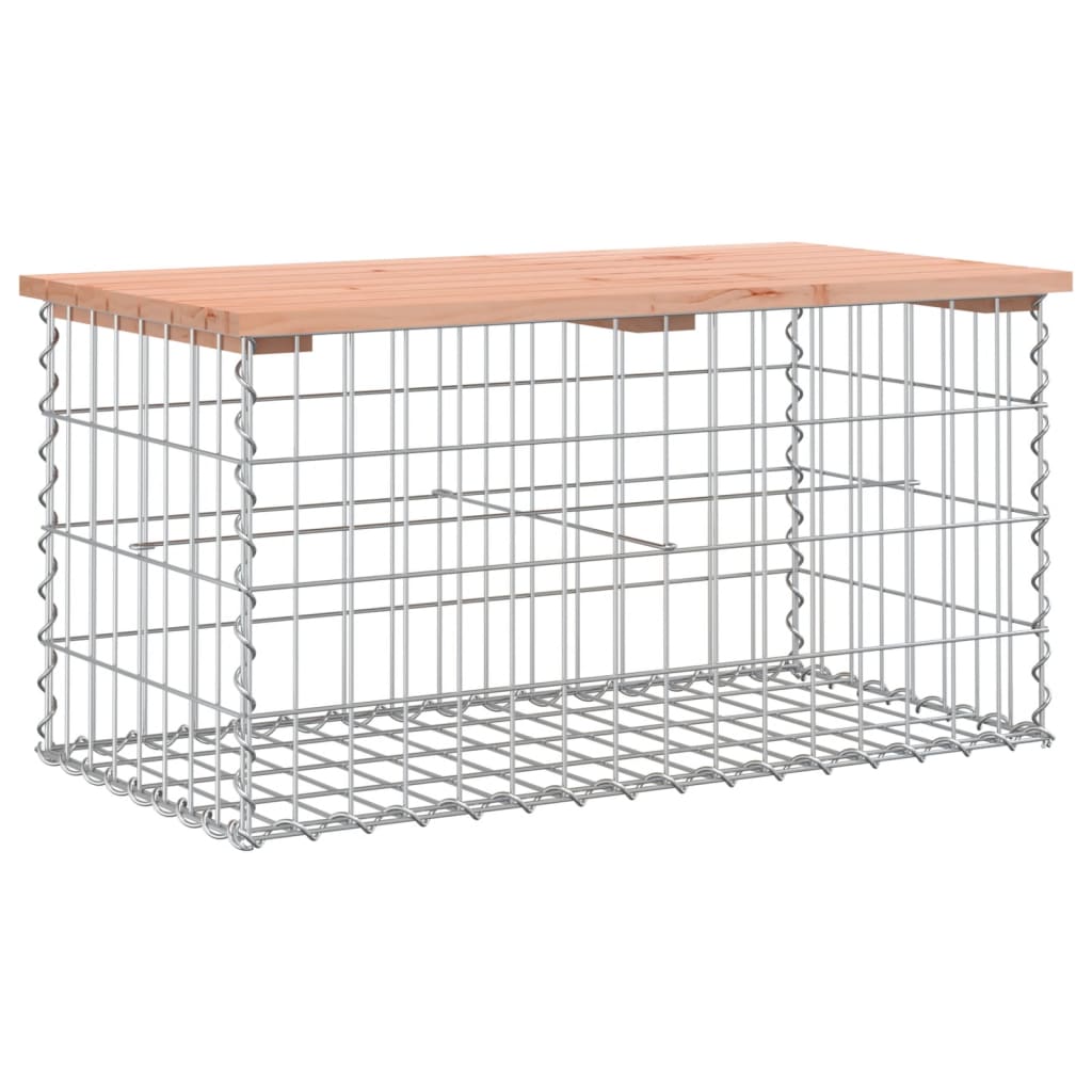 Tuinbank Schanskorfontwerp Massief Douglashout 83 x 44 x 42 cm Natuurlijk douglashout