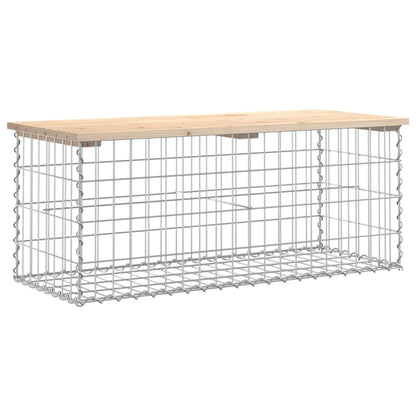Tuinbank Schanskorfontwerp Massief Grenenhout 103 x 44 x 42 cm Natuurlijk grenenhout