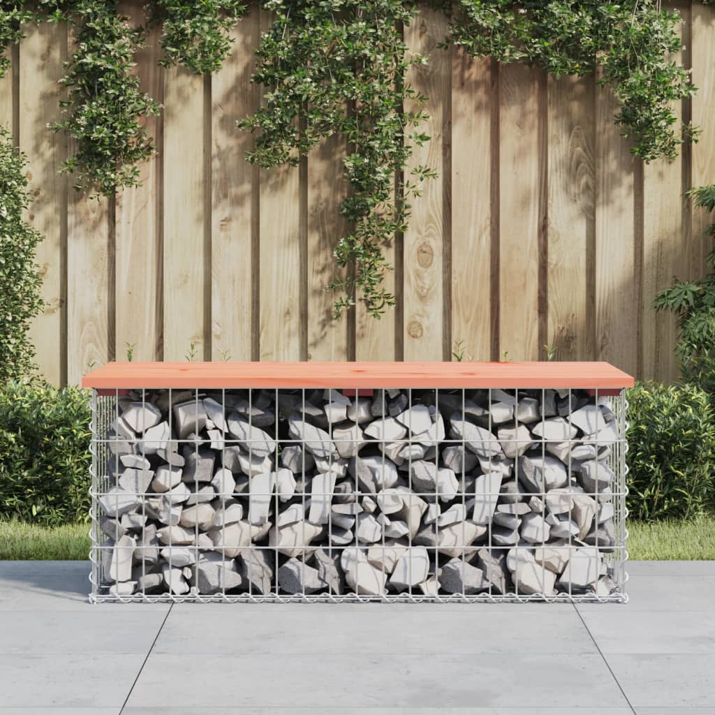 Tuinbank Schanskorfontwerp Massief Douglashout 103 x 44 x 42 cm Natuurlijk douglashout