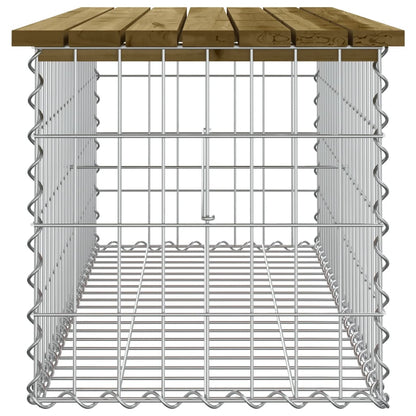 Tuinbank Schanskorfontwerp Geïmpregneerd Hout 103 x 44 x 42 cm Donkerbruin