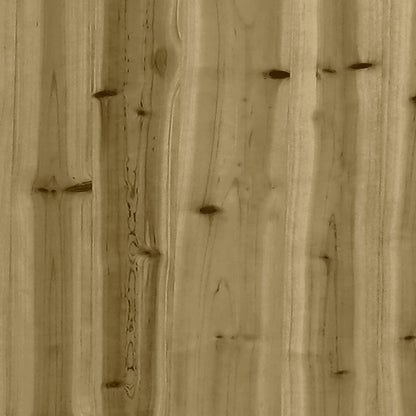 Tuinbank Schanskorfontwerp Geïmpregneerd Hout 103 x 44 x 42 cm Donkerbruin