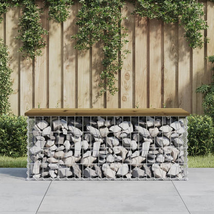 Tuinbank Schanskorfontwerp Geïmpregneerd Hout 103 x 44 x 42 cm Donkerbruin