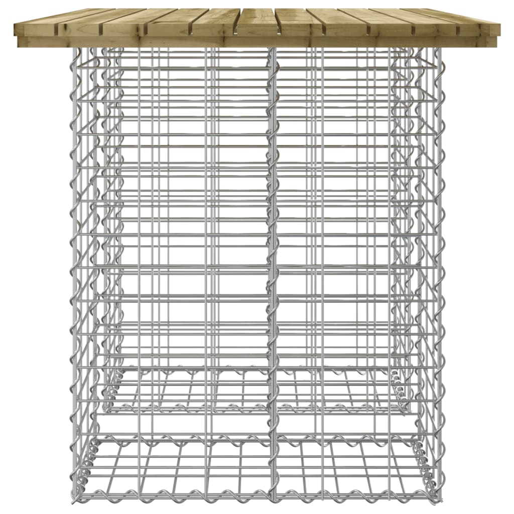Tuinbank Schanskorfontwerp Geïmpregneerd Hout 100 x 70 x 72 cm Donkerbruin