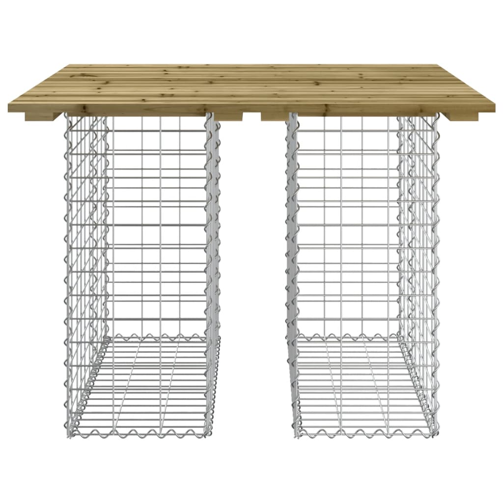 Tuinbank Schanskorfontwerp Geïmpregneerd Hout 100 x 102 x 72 cm Donkerbruin