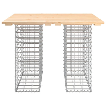 Tuinbank Schanskorfontwerp 100X102X72 Cm Massief Grenenhout 102 x 100 x 72 cm Natuurlijk grenenhout