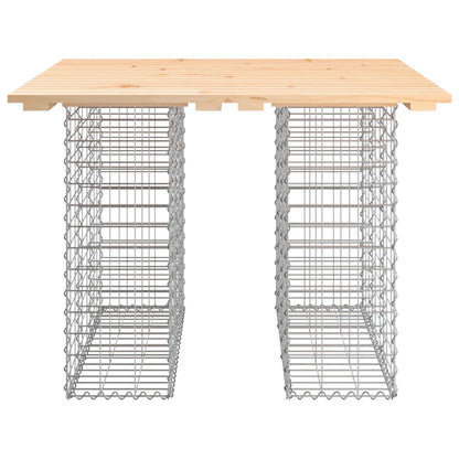 Tuinbank Schanskorfontwerp 100X102X72 Cm Massief Grenenhout 102 x 100 x 72 cm Natuurlijk grenenhout