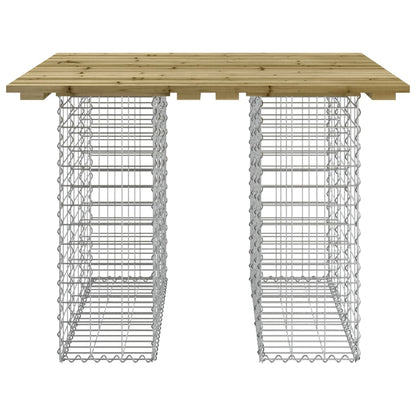 Tuinbank Schanskorfontwerp 100X102X72 Cm Geïmpregneerd Hout 102 x 100 x 72 cm Donkerbruin