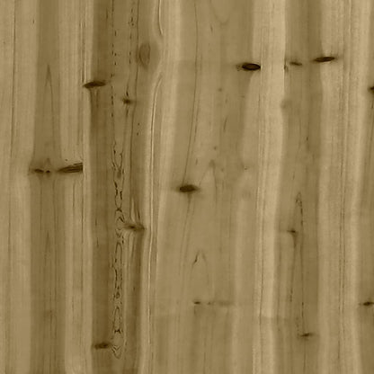 Tuinbank Schanskorfontwerp 100X102X72 Cm Geïmpregneerd Hout 102 x 100 x 72 cm Donkerbruin