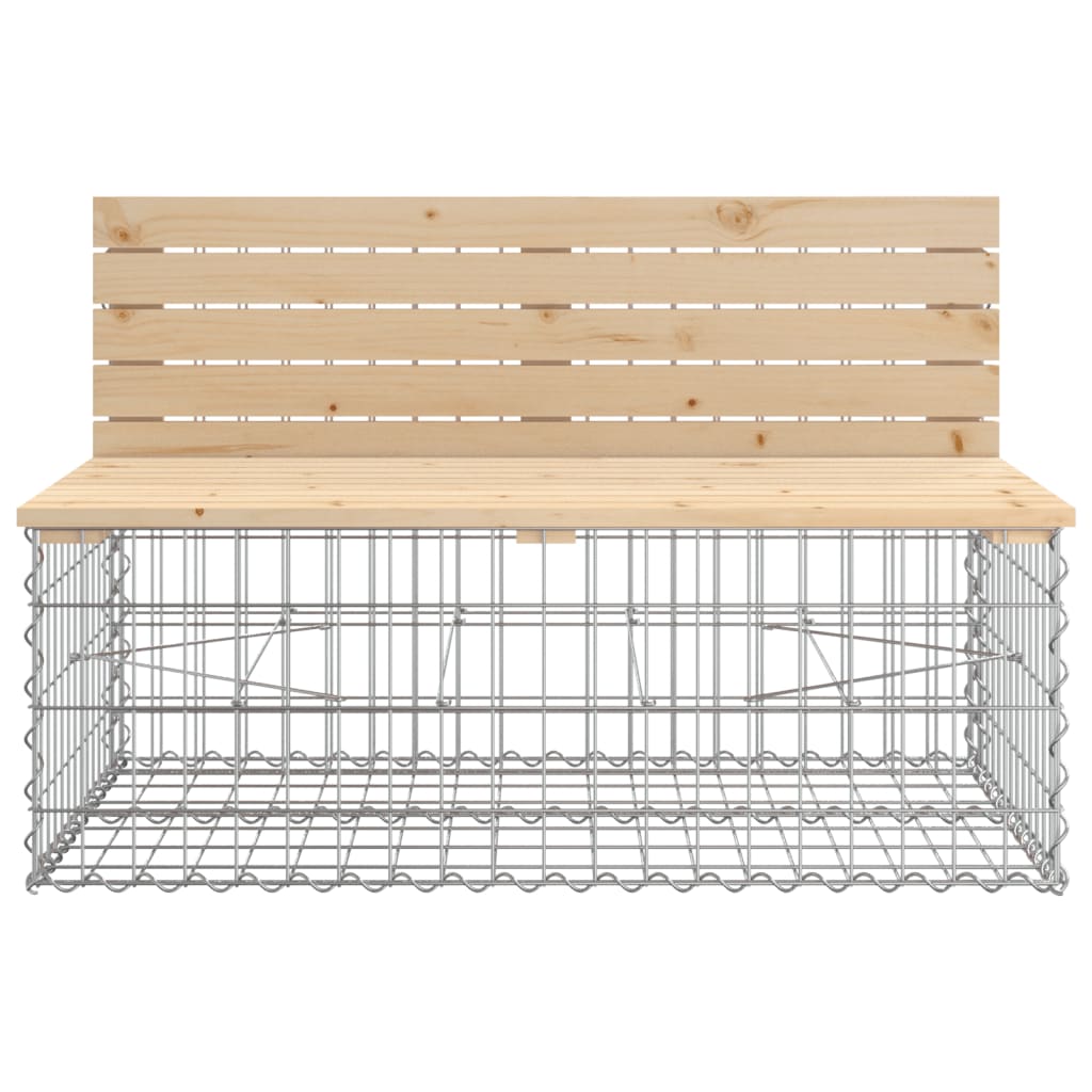 Tuinbank Schanskorfontwerp Massief Grenenhout 103 x 70 x 65 cm Natuurlijk grenenhout