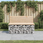 Tuinbank Schanskorfontwerp Massief Grenenhout 103 x 70 x 65 cm Natuurlijk grenenhout