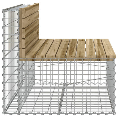 Tuinbank Schanskorfontwerp Geïmpregneerd Hout 103 x 70 x 65 cm Donkerbruin